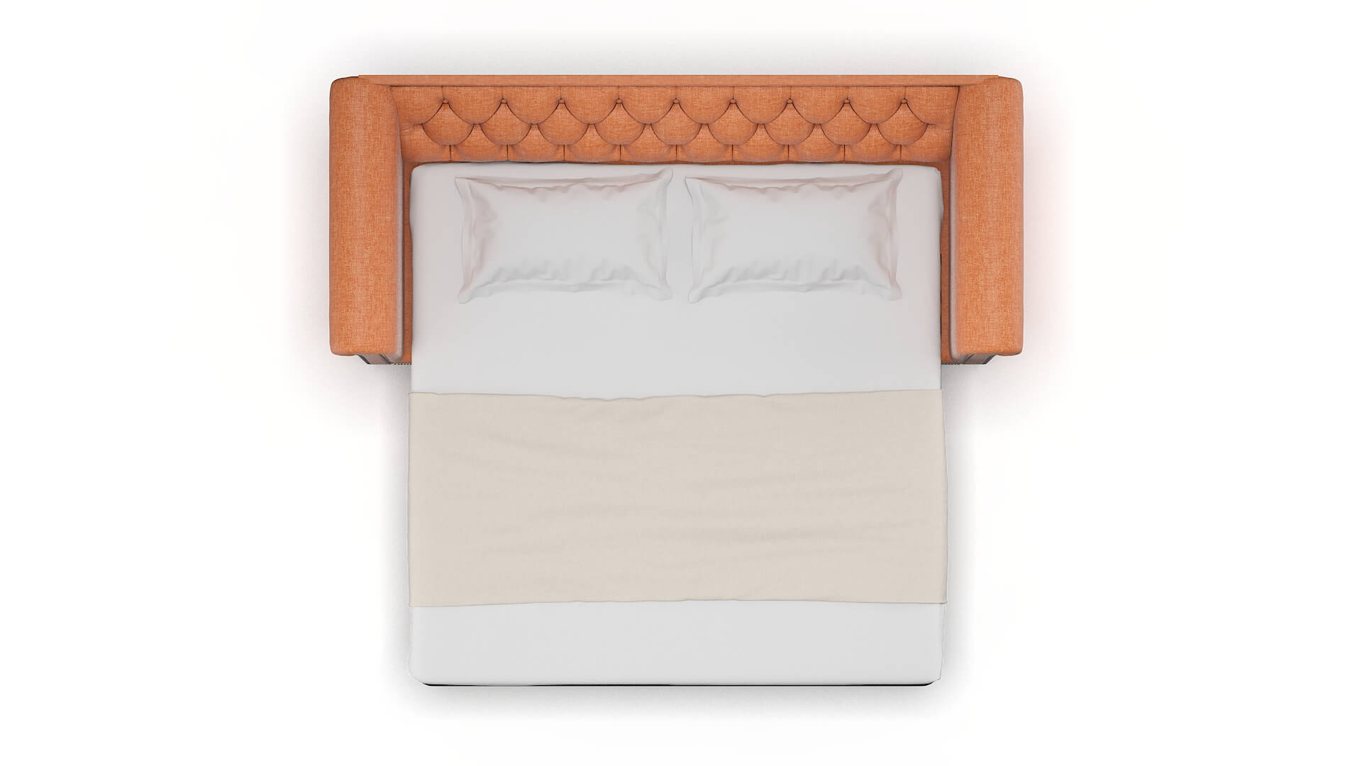 Athens Keylargo Terracotta Sofa Sleeper Espresso legs 3