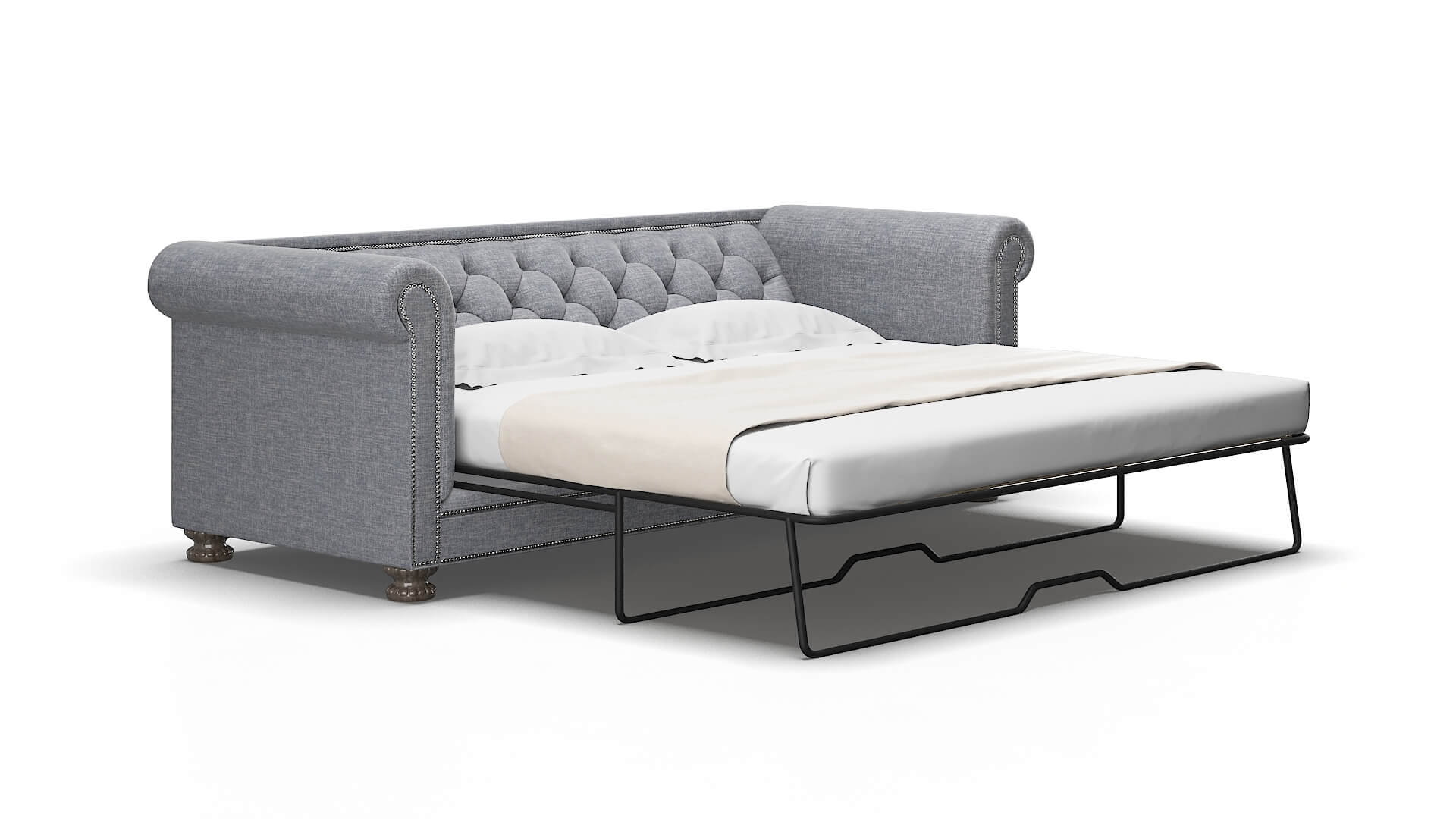 Athens Lana ash Sofa sleeper Espresso Legs  2