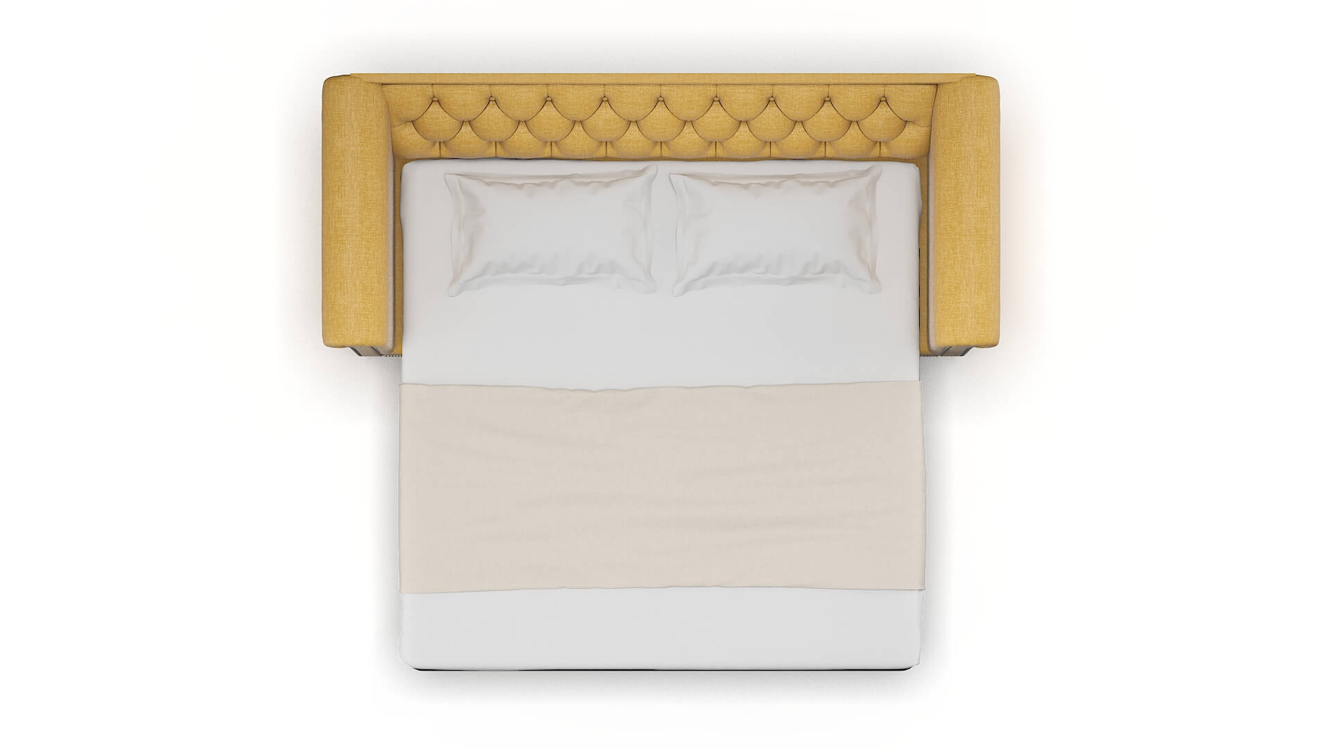 Athens Leslie Saffron Sofa Sleeper Espresso legs 3