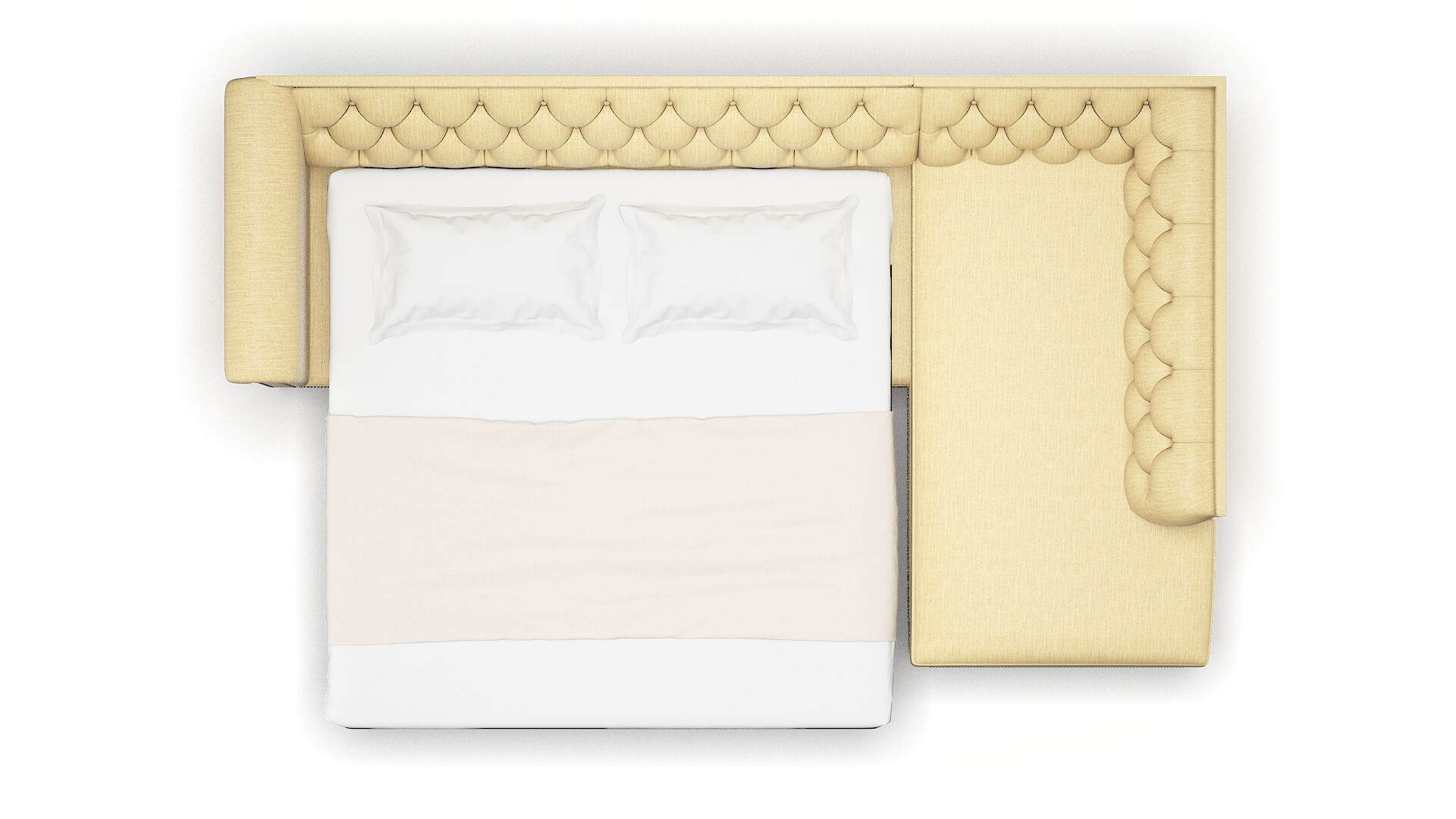 Athens Malibu Maize Panel Sleeper Espresso legs 3