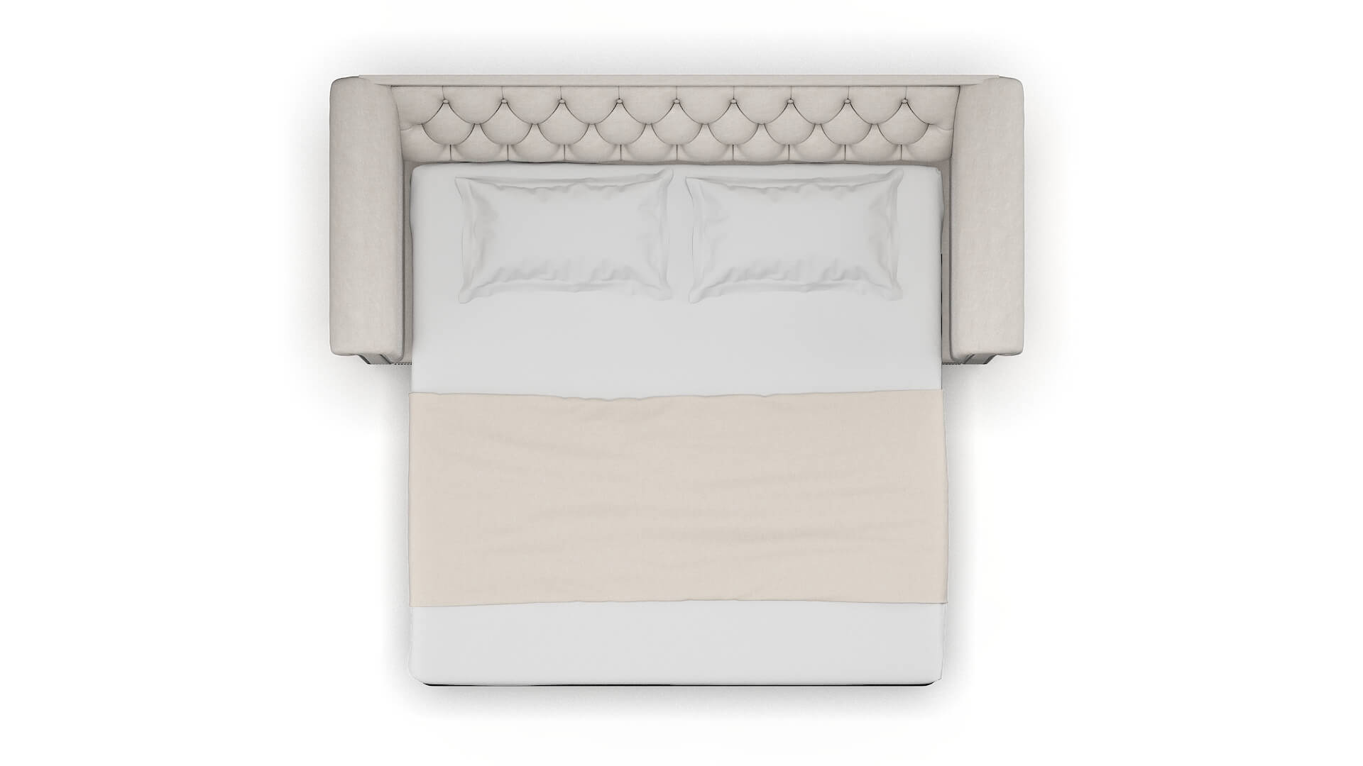 Athens Noble Grey Sofa Sleeper Espresso legs 3