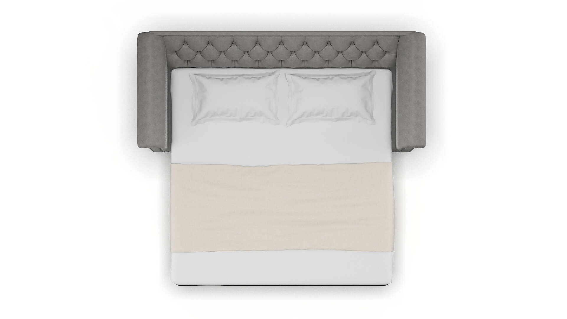 Athens Noble Smoke Sofa Sleeper Espresso legs 3