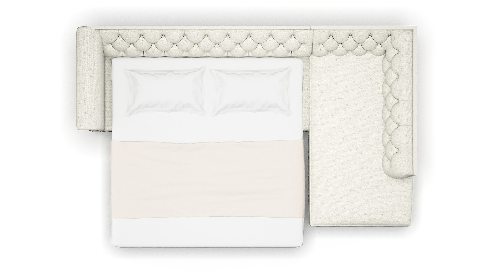 Athens Oceanside Birch Panel Sleeper Espresso legs 3