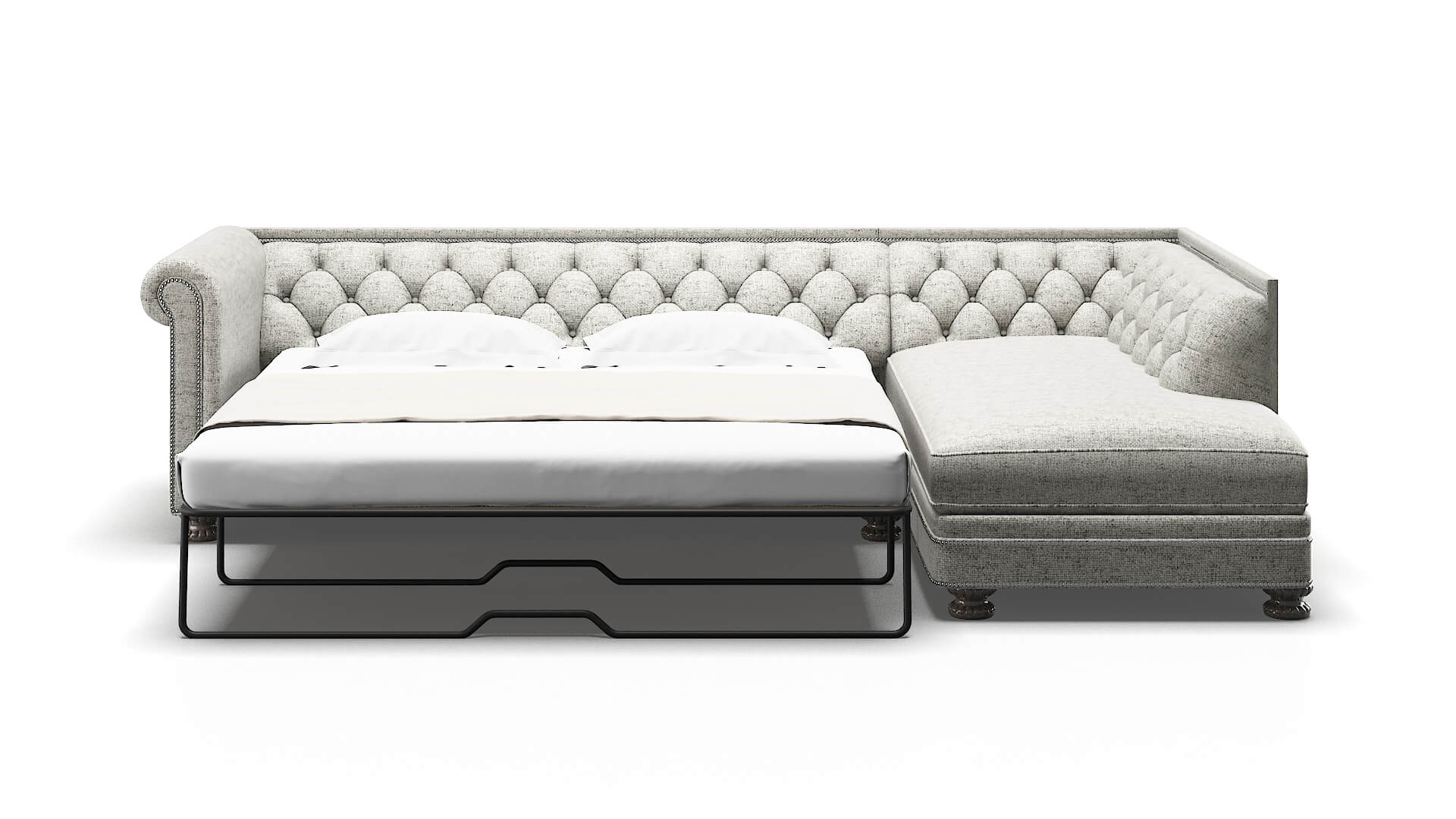 Athens Oceanside Granite Panel Sleeper Espresso legs 1