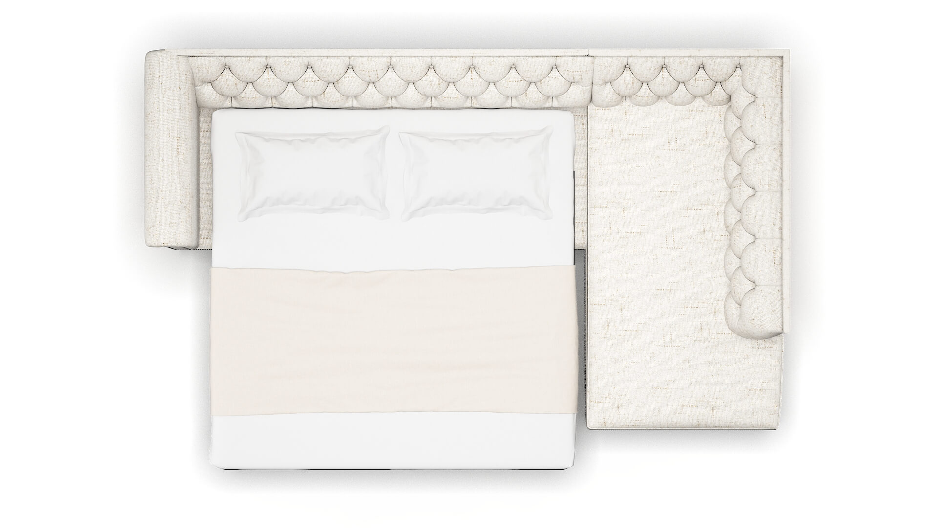 Athens Oceanside Natural Panel Sleeper Espresso legs 3