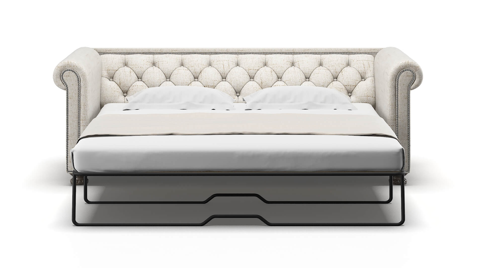 Athens Oceanside Natural Sofa Sleeper Espresso legs 1