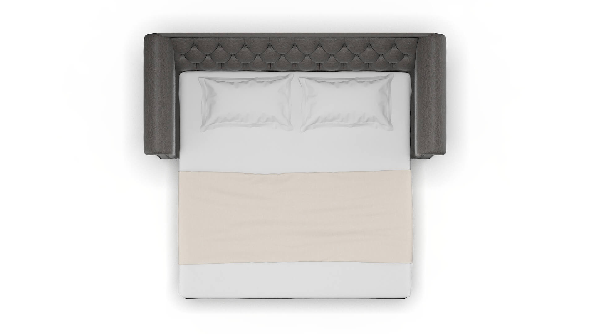 Athens Oscar Grey Sofa Sleeper Espresso legs 3