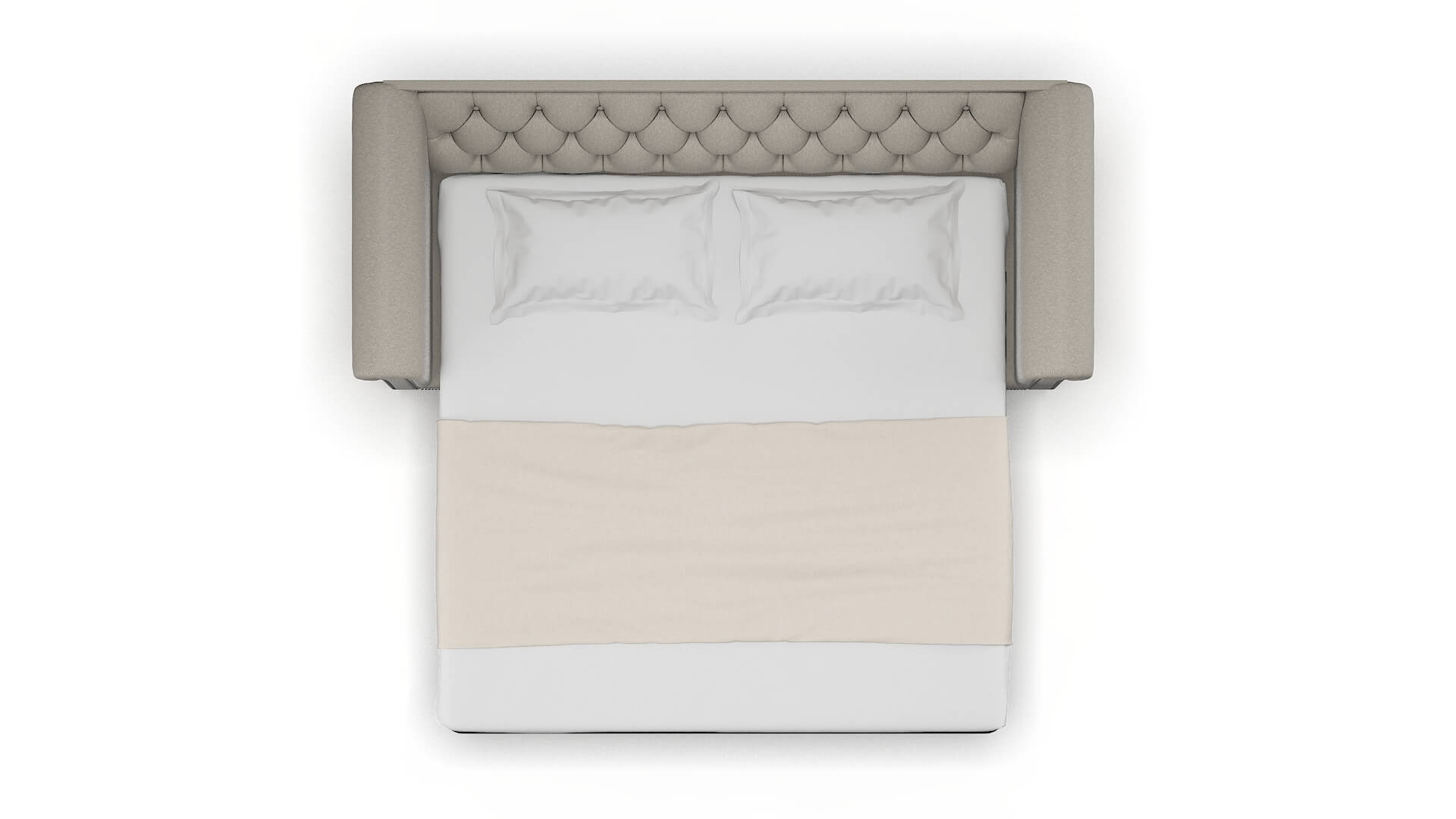 Athens Oscar Silver Sofa Sleeper Espresso legs 3