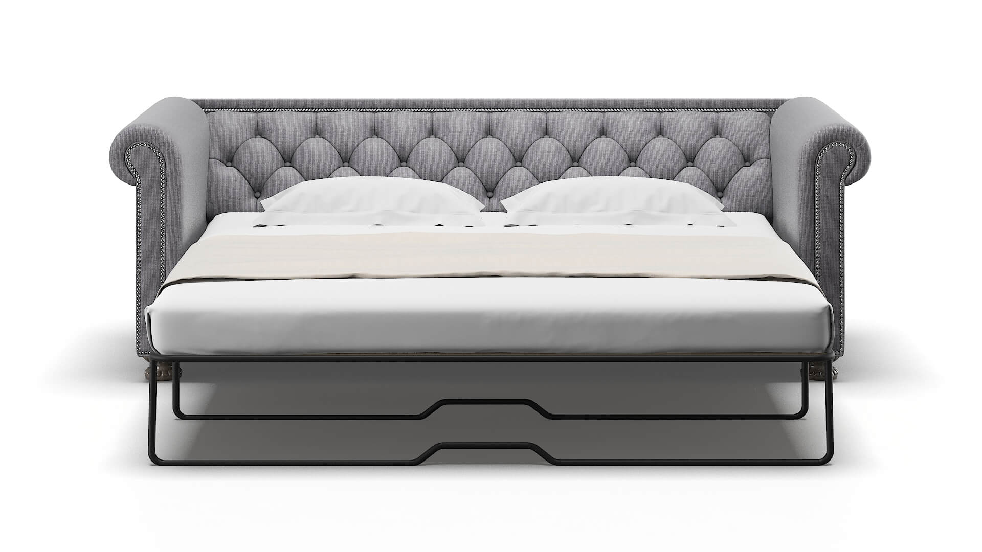 Athens Parker Ash Sofa Sleeper Espresso legs 1