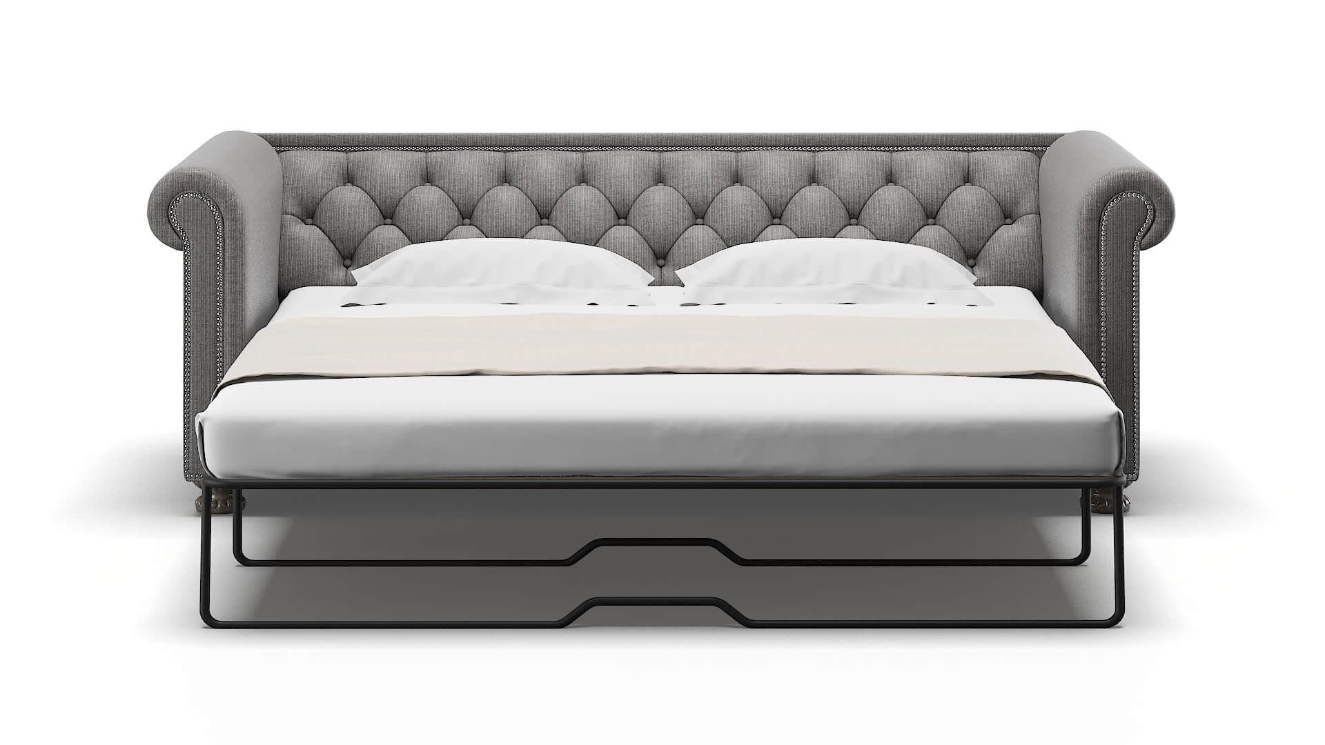 Athens Parker Graphite Sofa Sleeper Espresso legs 1