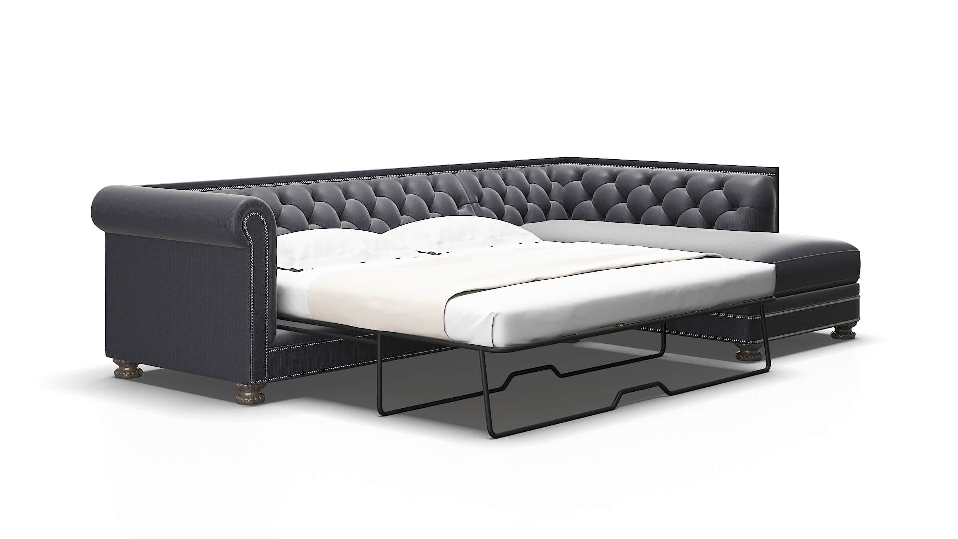 Athens Parker midnight Panel sleeper Espresso Legs  2