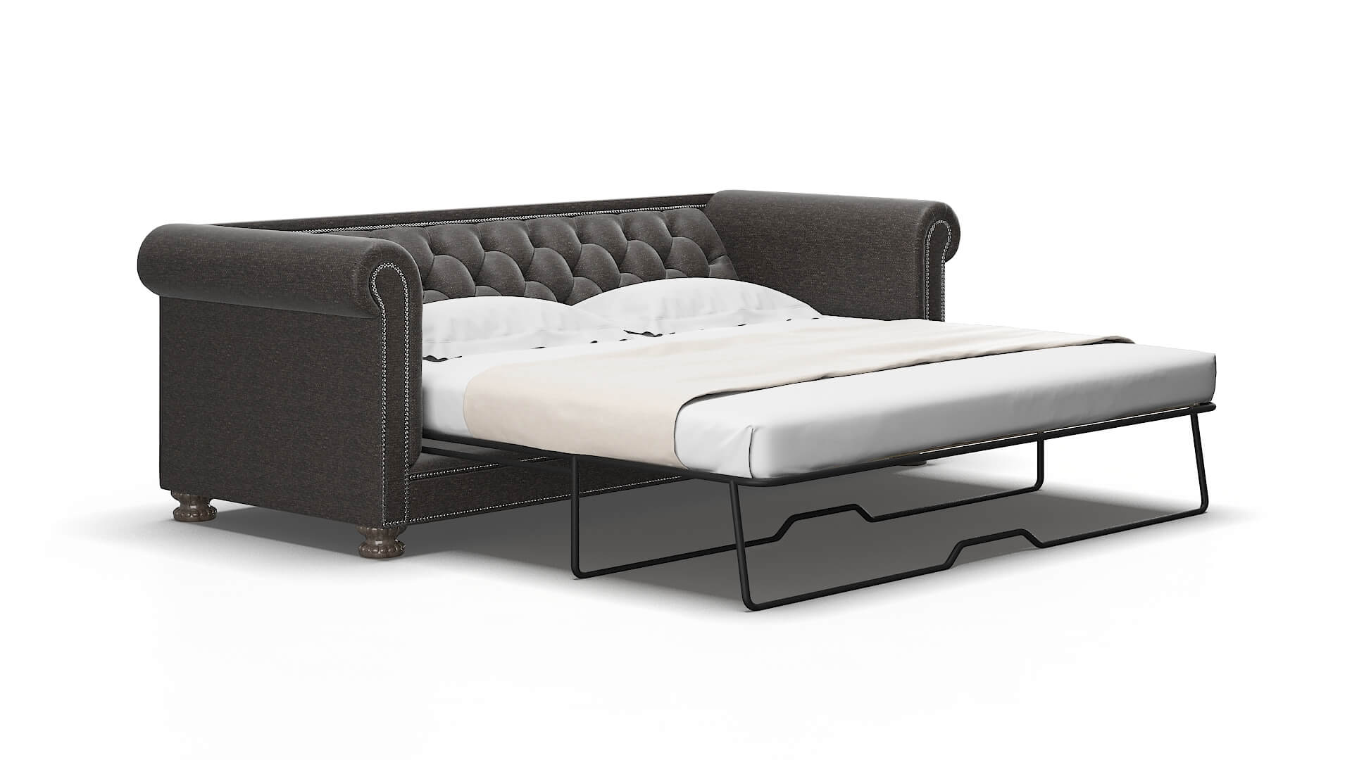 Athens Phoenix chocolate Sofa sleeper Espresso Legs  2