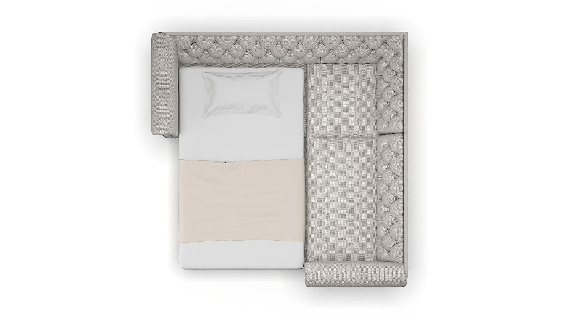 Athens Phoenix Sterling Sectional Sleeper Espresso legs 3