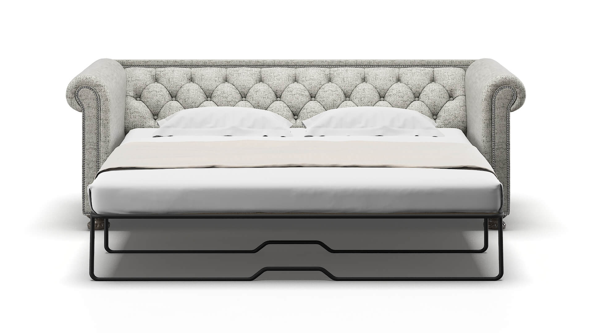 Athens Prime Gravel Sofa Sleeper Espresso legs 1