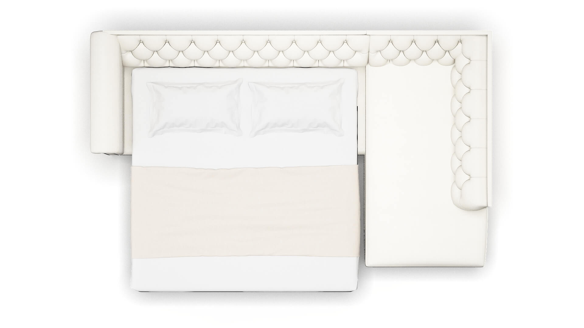 Athens R_prize Cream Panel Sleeper Espresso legs 3