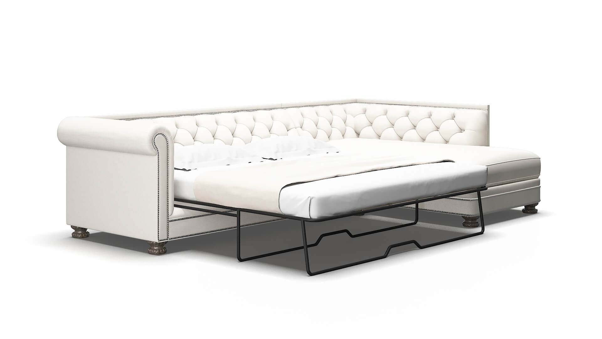 Athens Redondo pearl Panel sleeper Espresso Legs  2