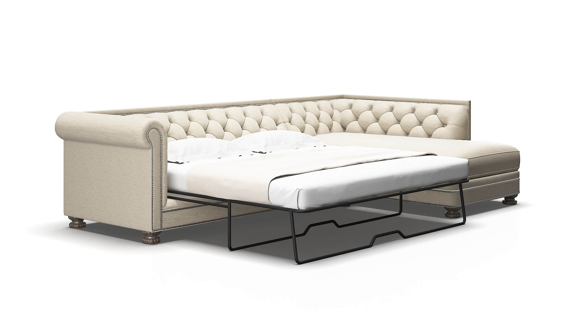 Athens Rocket dove Panel sleeper Espresso Legs  2