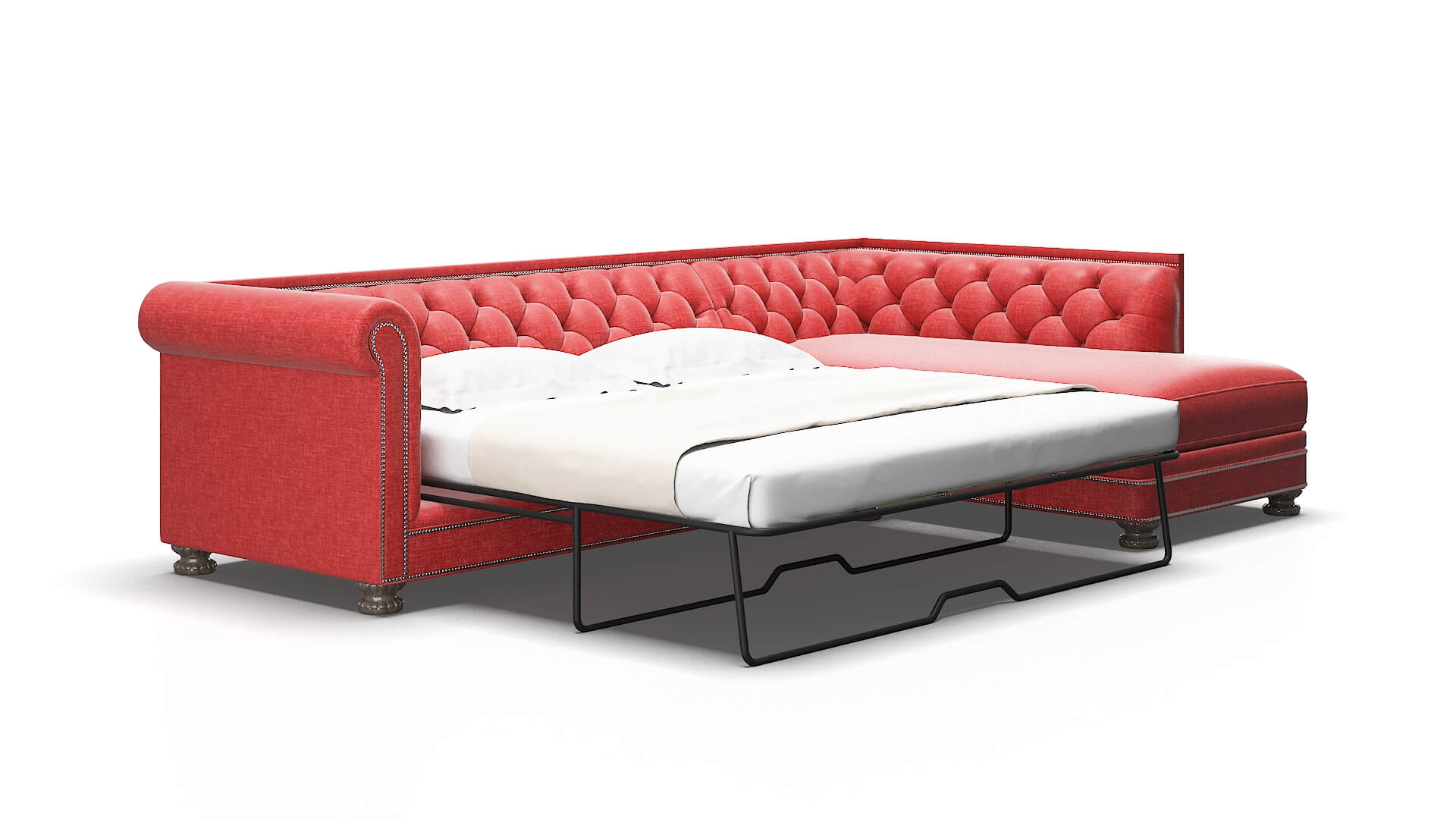 Athens Royale Berry Panel Sleeper Espresso Legs 2