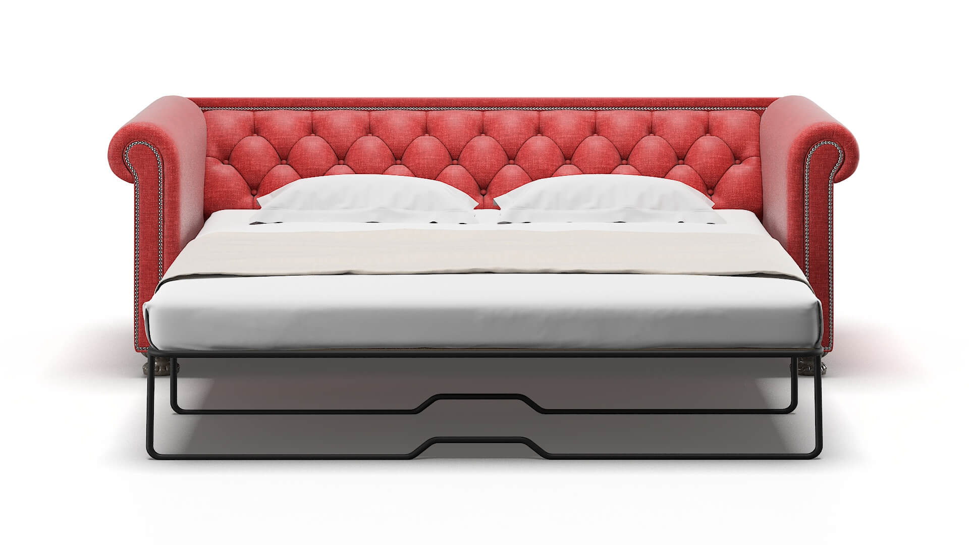 Athens Royale Berry Sofa Sleeper Espresso legs 1