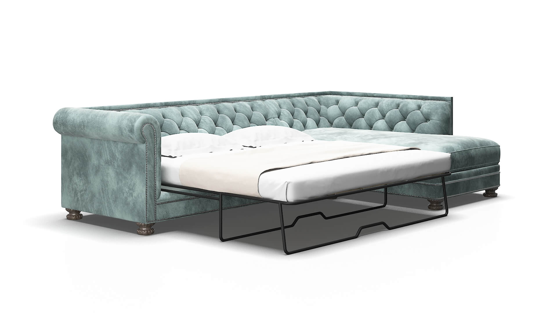 Athens Royale Cloud Panel Sleeper Espresso legs 2