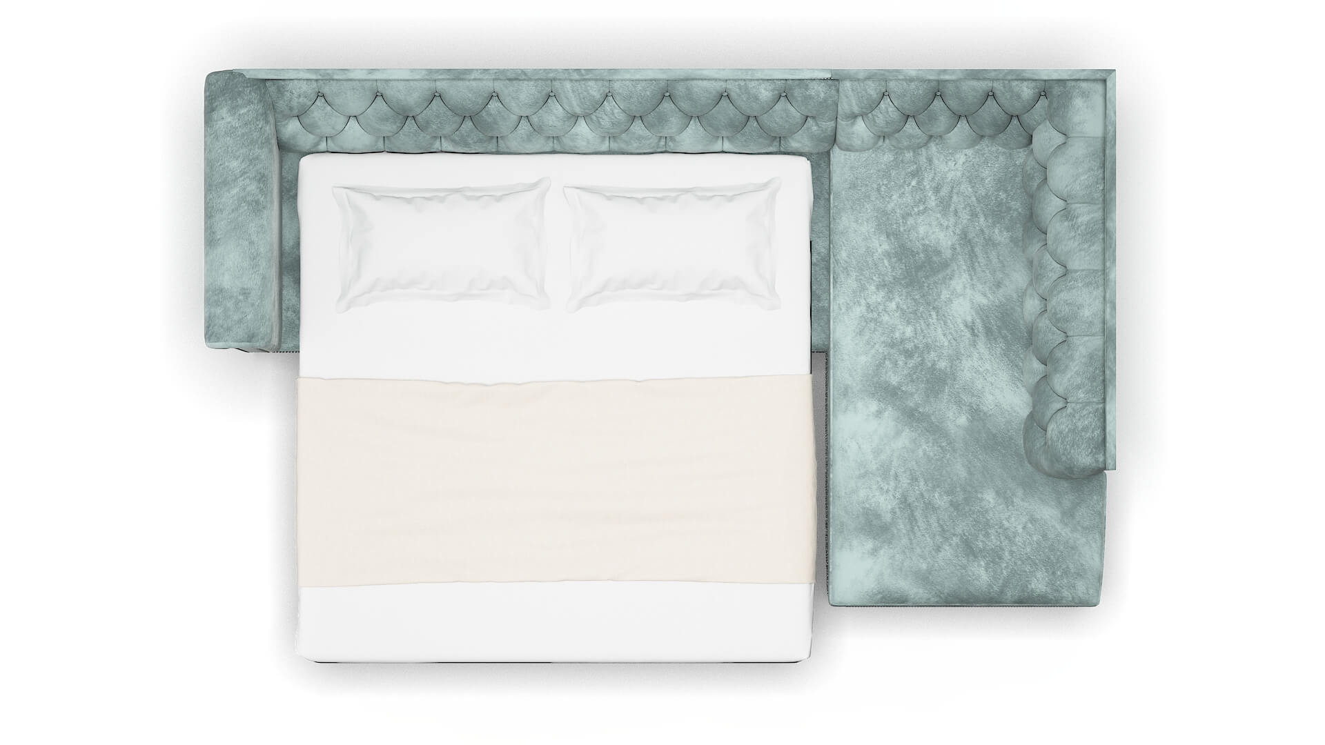 Athens Royale Cloud Panel Sleeper Espresso legs 3