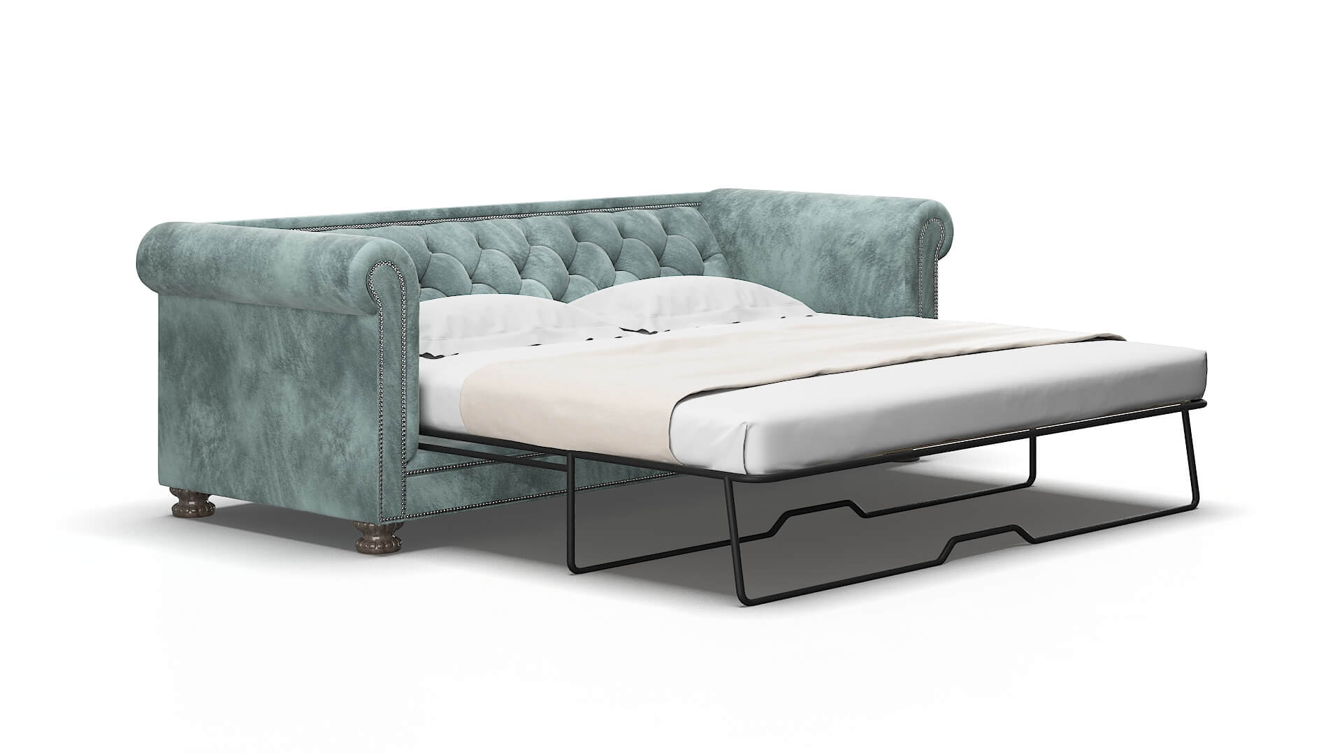 Athens Royale cloud Sofa sleeper Espresso Legs  2