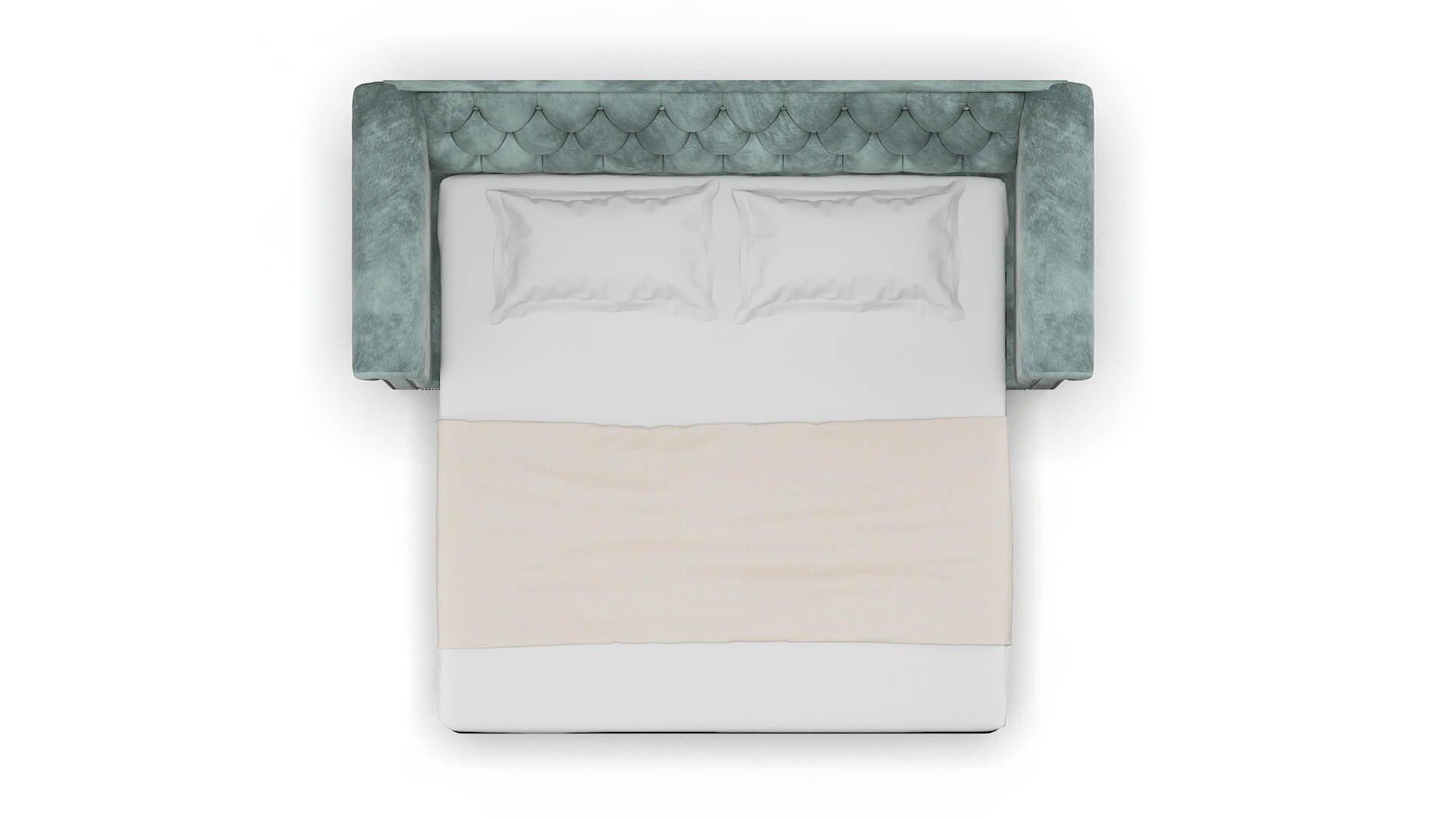 Athens Royale Cloud Sofa Sleeper Espresso legs 3