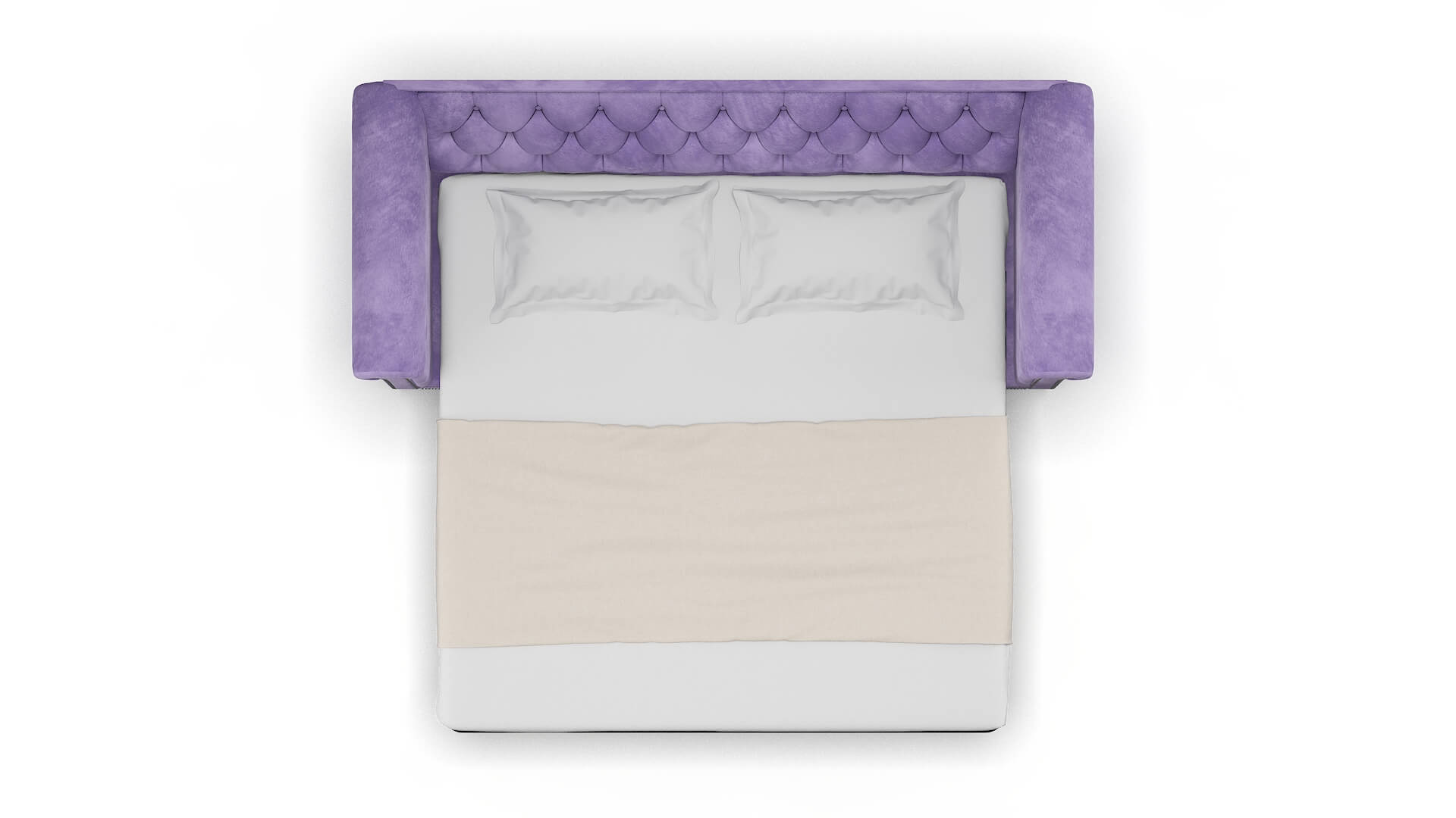 Athens Royale Lavender Sofa Sleeper Espresso legs 3