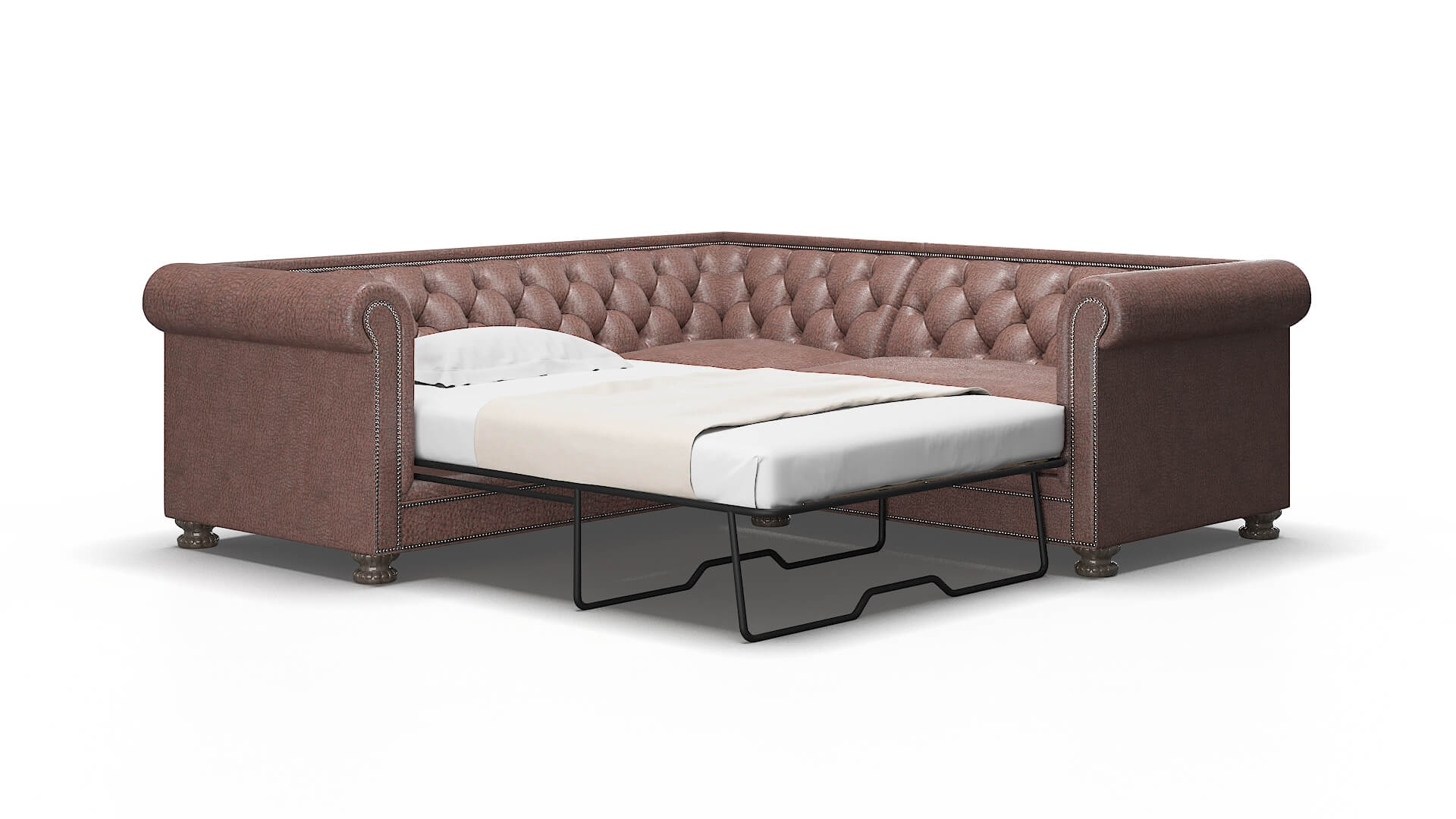 Athens Royale Mocha Sectional Sleeper 2