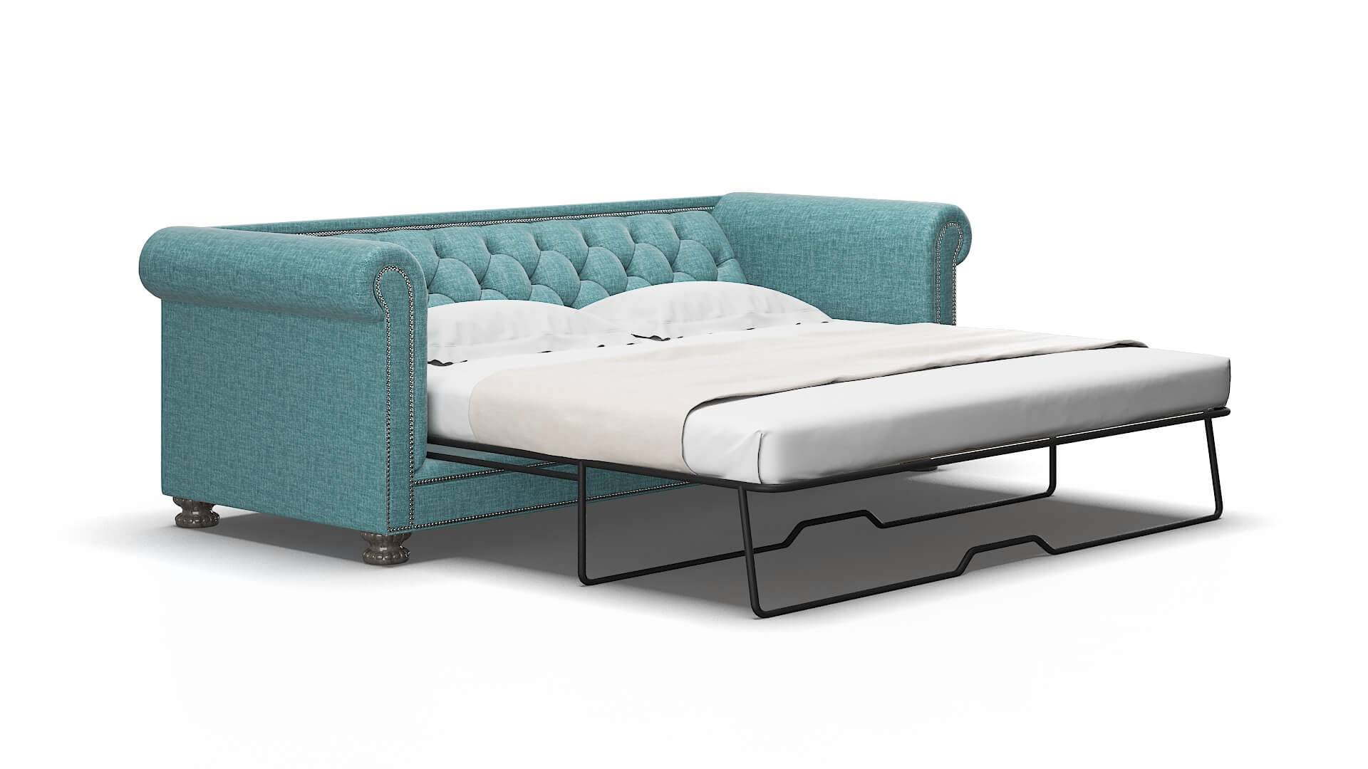 Athens Simplex Blue_moon Sofa Sleeper Espresso legs 2