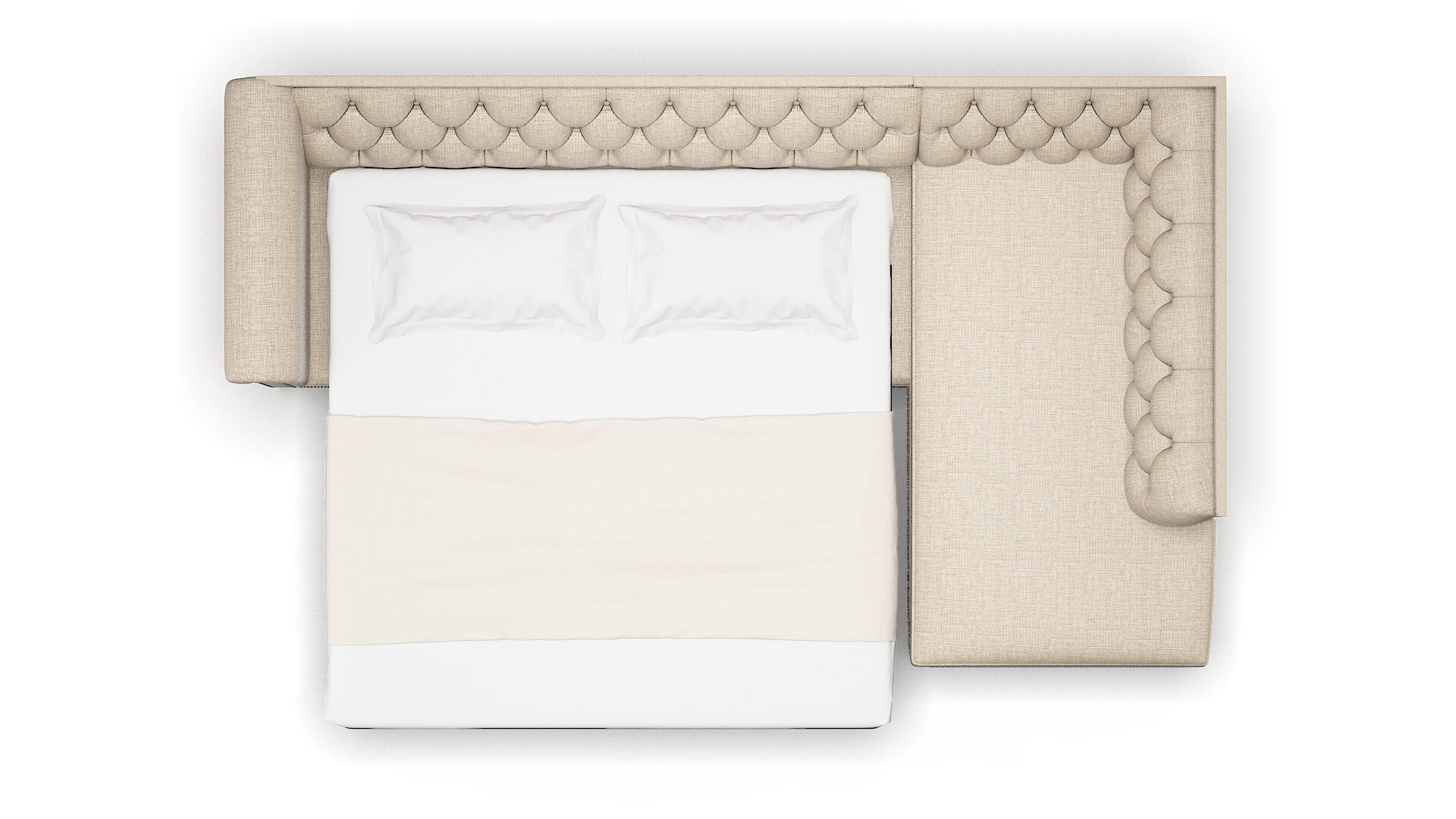 Athens Sosoftness 74 Panel Sleeper Espresso legs 3