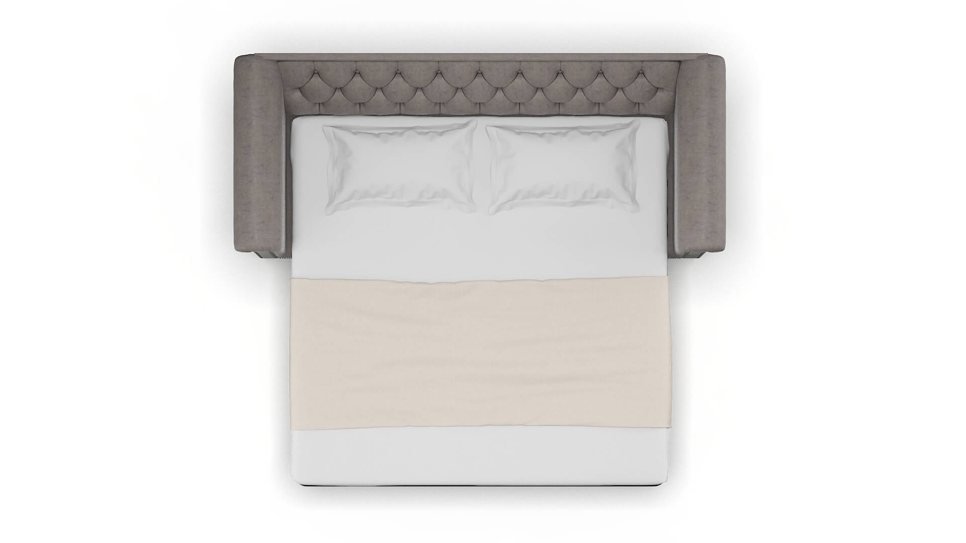 Athens Suave Slate Sofa Sleeper Espresso legs 3