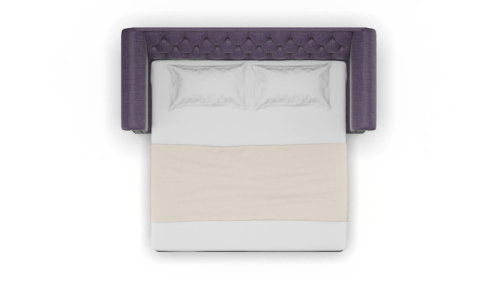 Athens Tess Blackberry Sofa Sleeper Espresso legs 3