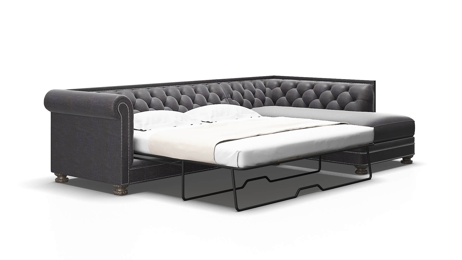 Athens Venus onyx Panel sleeper Espresso Legs  2