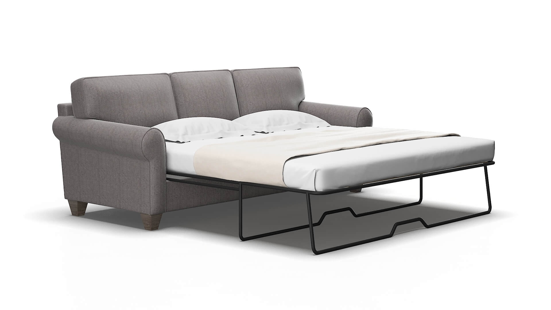 Augusta Atlas_plz Silver Sofa Sleeper Espresso legs 2