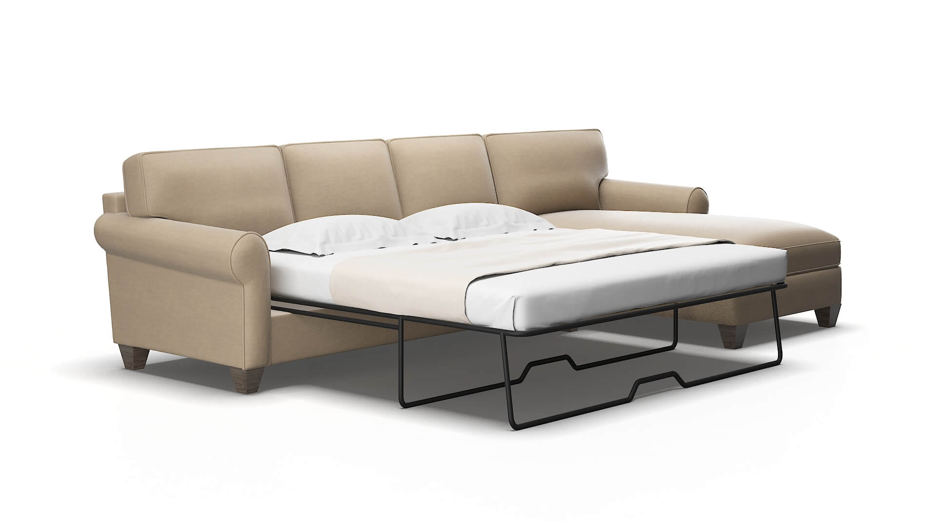 Augusta Avenger Driftwood Panel Sleeper Espresso legs 2