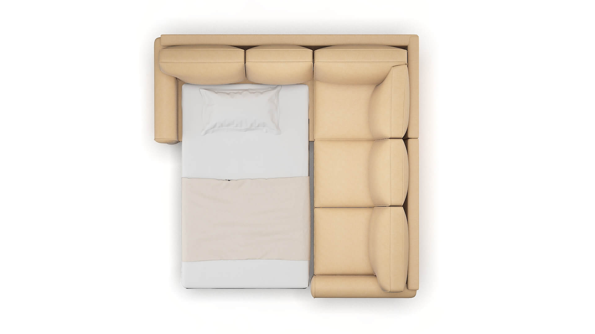 Augusta Bella Coffee Sectional Sleeper Espresso legs 3