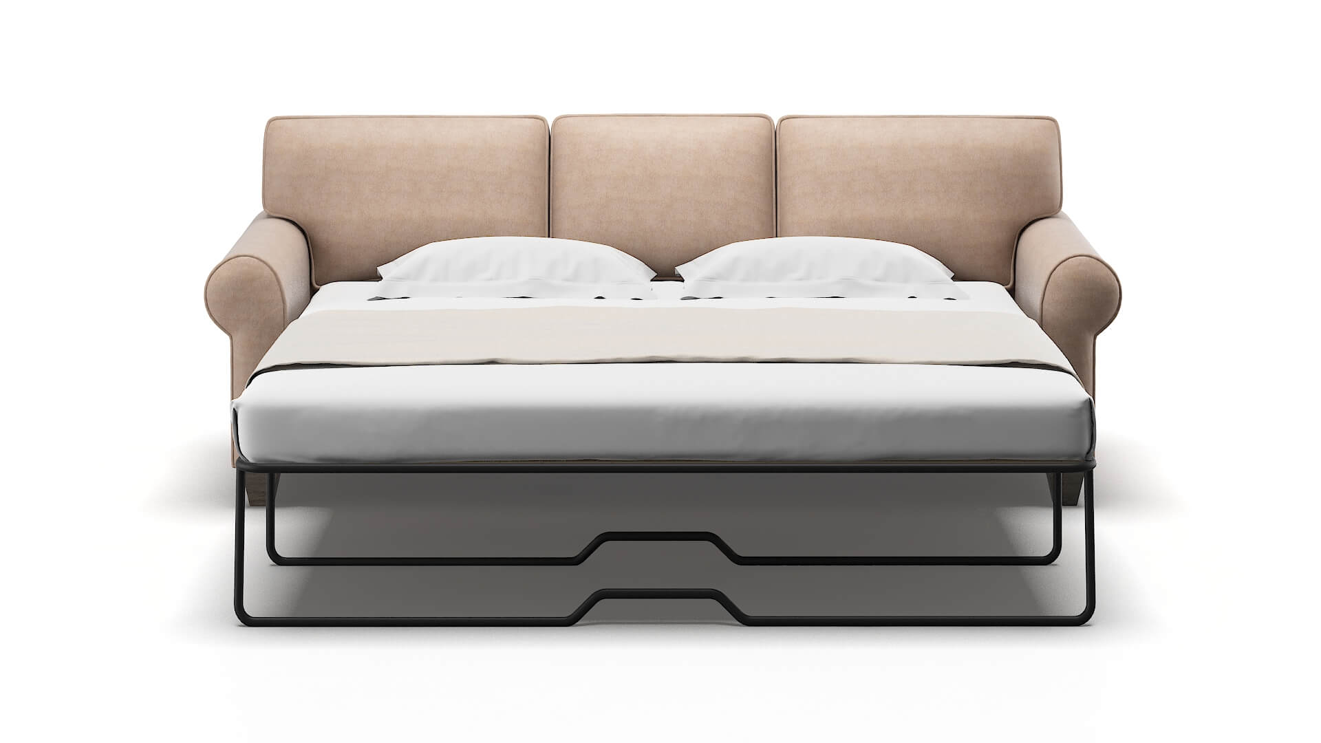 Augusta Bella Pewter Sofa Sleeper Espresso legs 1