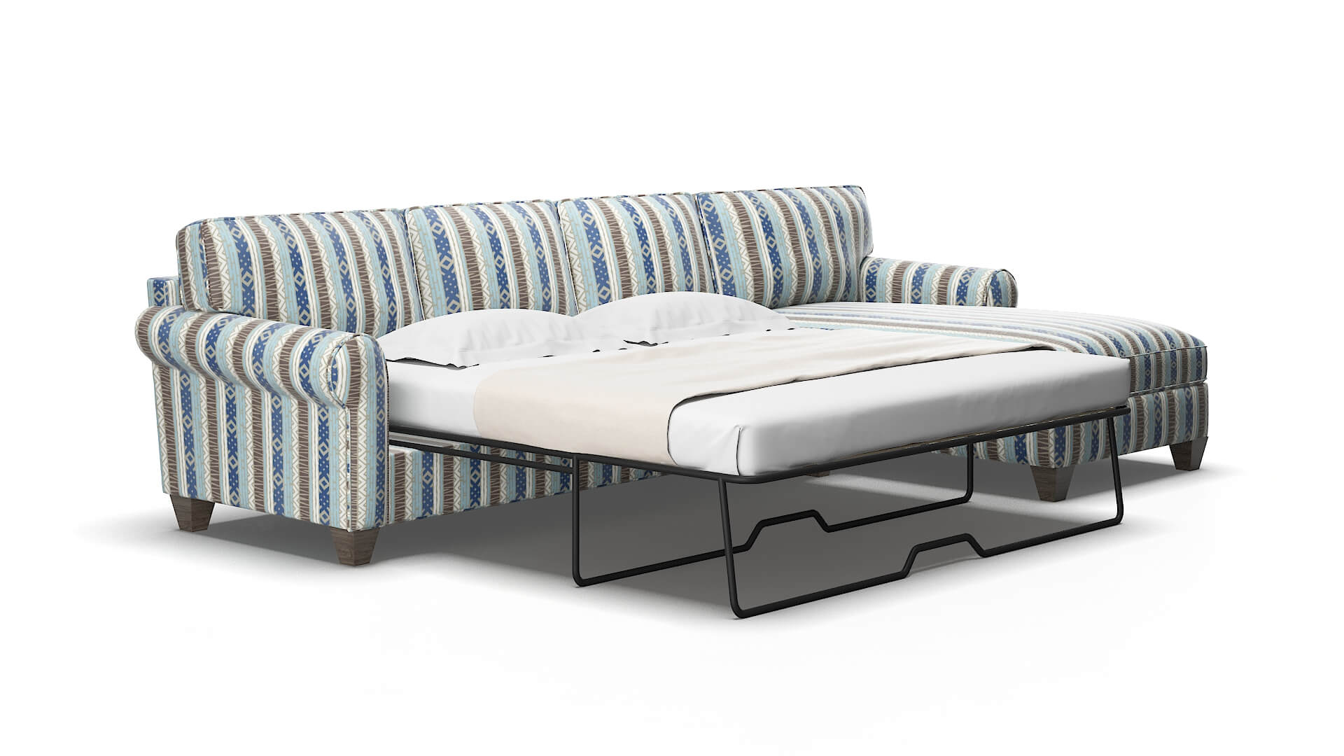 Augusta Bodhi indigo Panel sleeper Espresso Legs  2