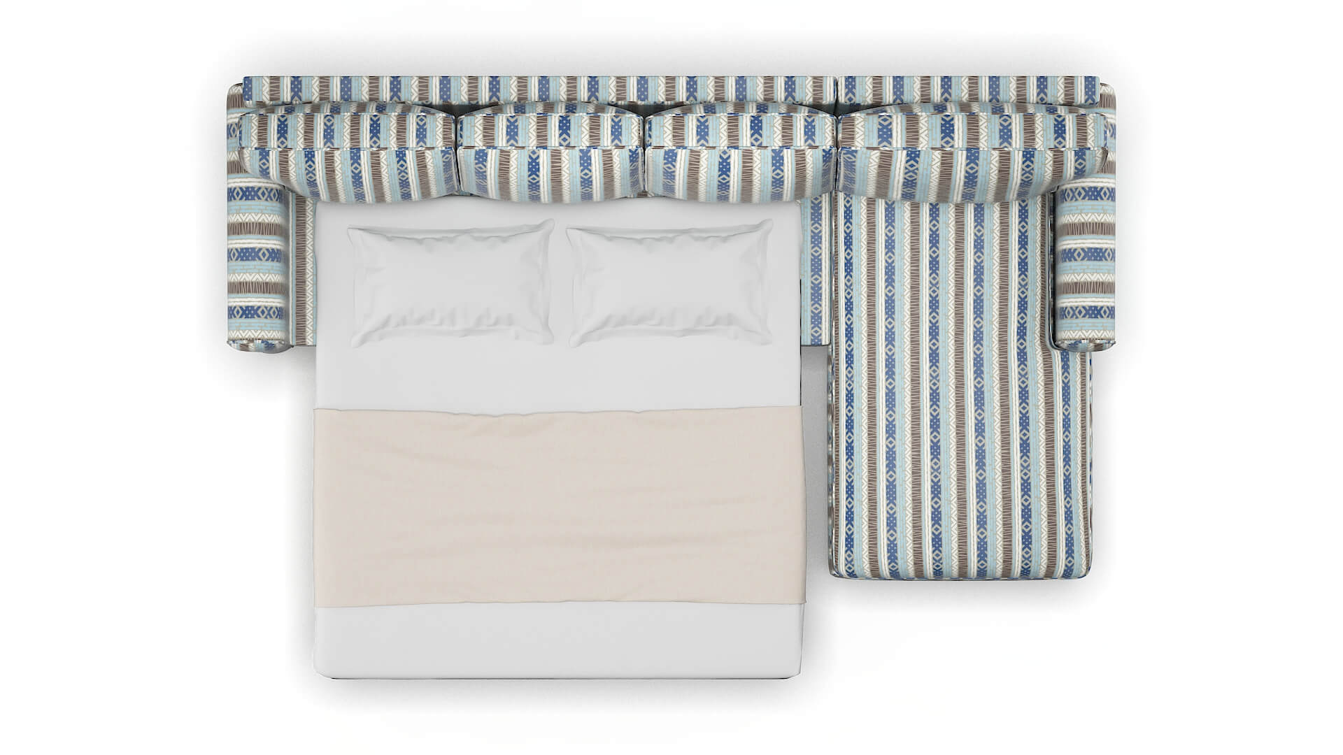 Augusta Bodhi Indigo Panel Sleeper Espresso legs 3