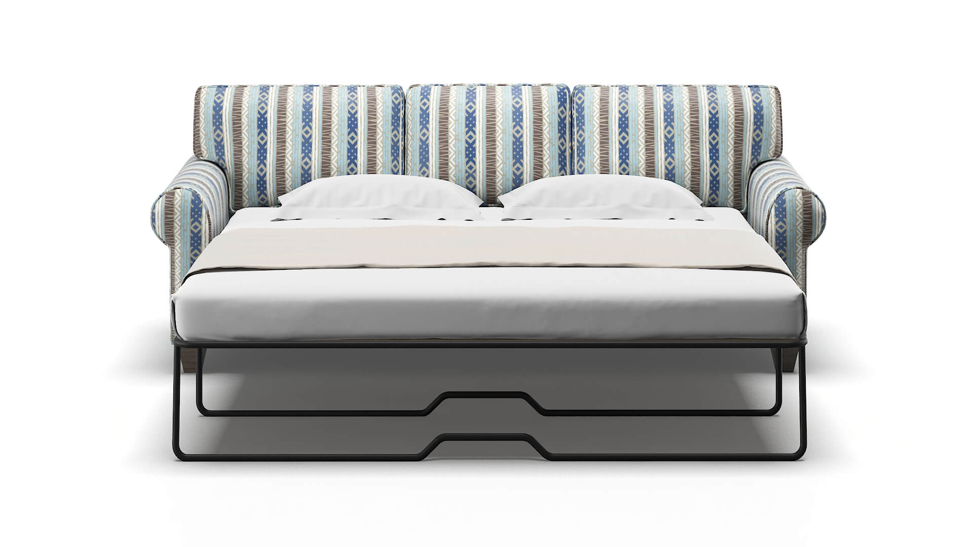 Augusta Bodhi Indigo Sofa Sleeper Espresso legs 1