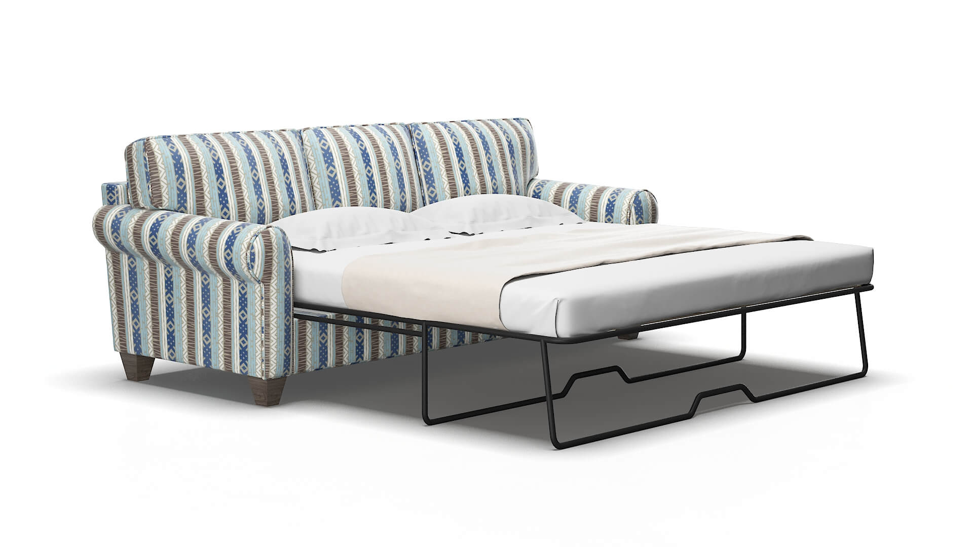 Augusta Bodhi Indigo Sofa Sleeper Espresso legs 2