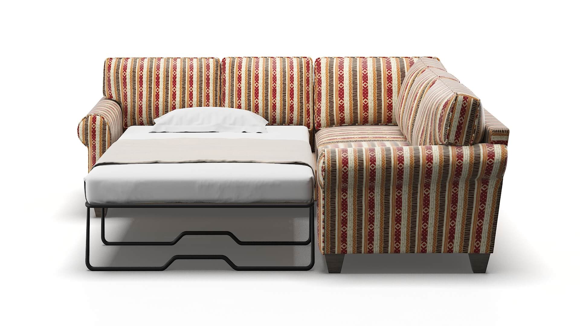 Augusta Bodhi Tango Sectional Sleeper Espresso legs 1