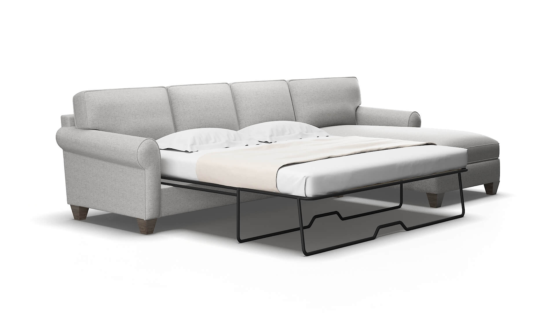 Augusta Catalina silver Panel sleeper Espresso Legs  2