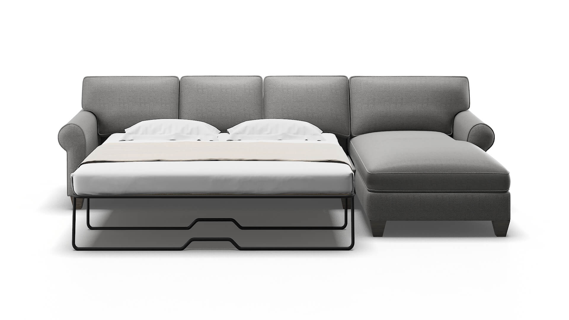 Augusta Catalina Steel Panel Sleeper Espresso legs 1