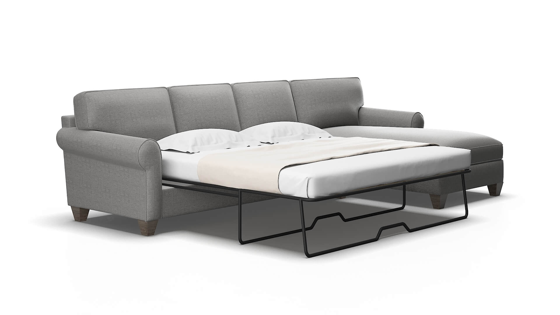 Augusta Catalina steel Panel sleeper Espresso Legs  2