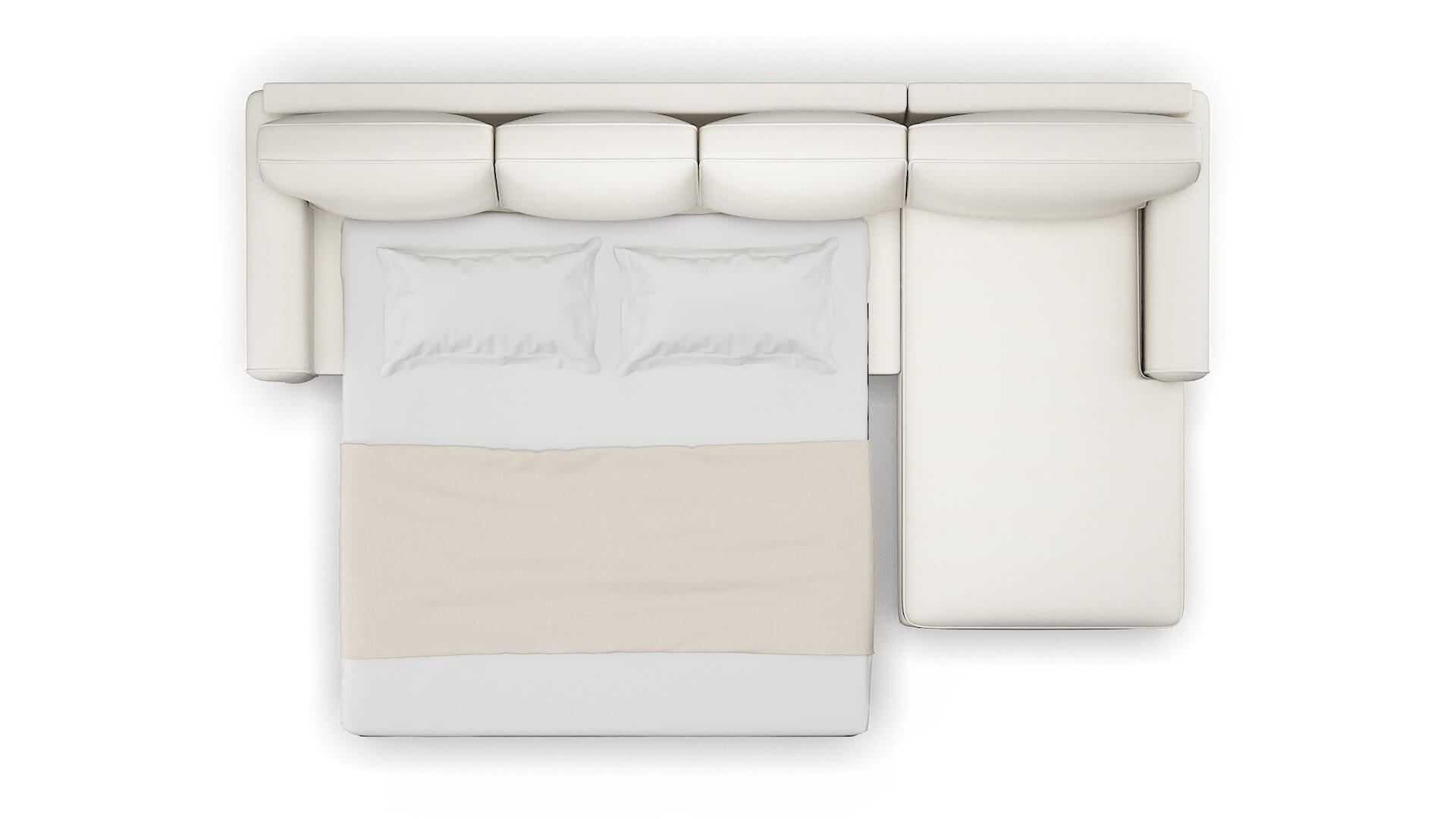 Augusta Chance Bone Panel Sleeper Espresso legs 3