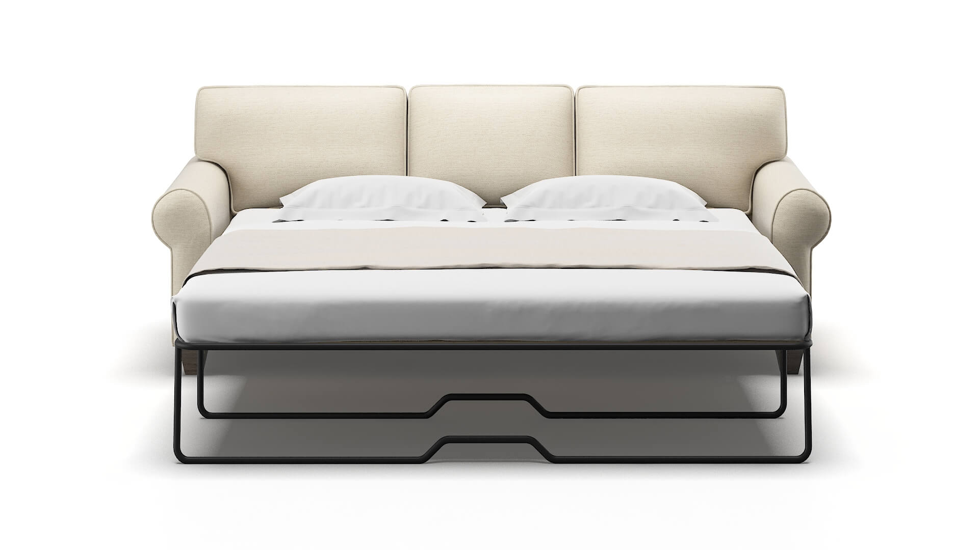 Augusta Chance Sand Sofa Sleeper Espresso legs 1