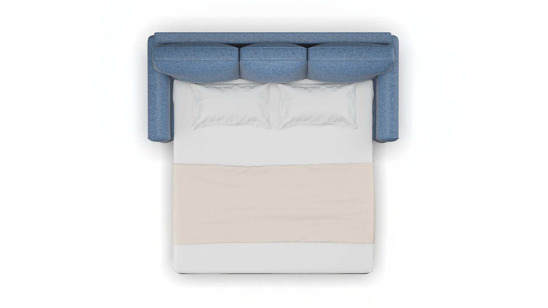 Augusta Clyde Deep_ocean Sofa Sleeper Espresso legs 3