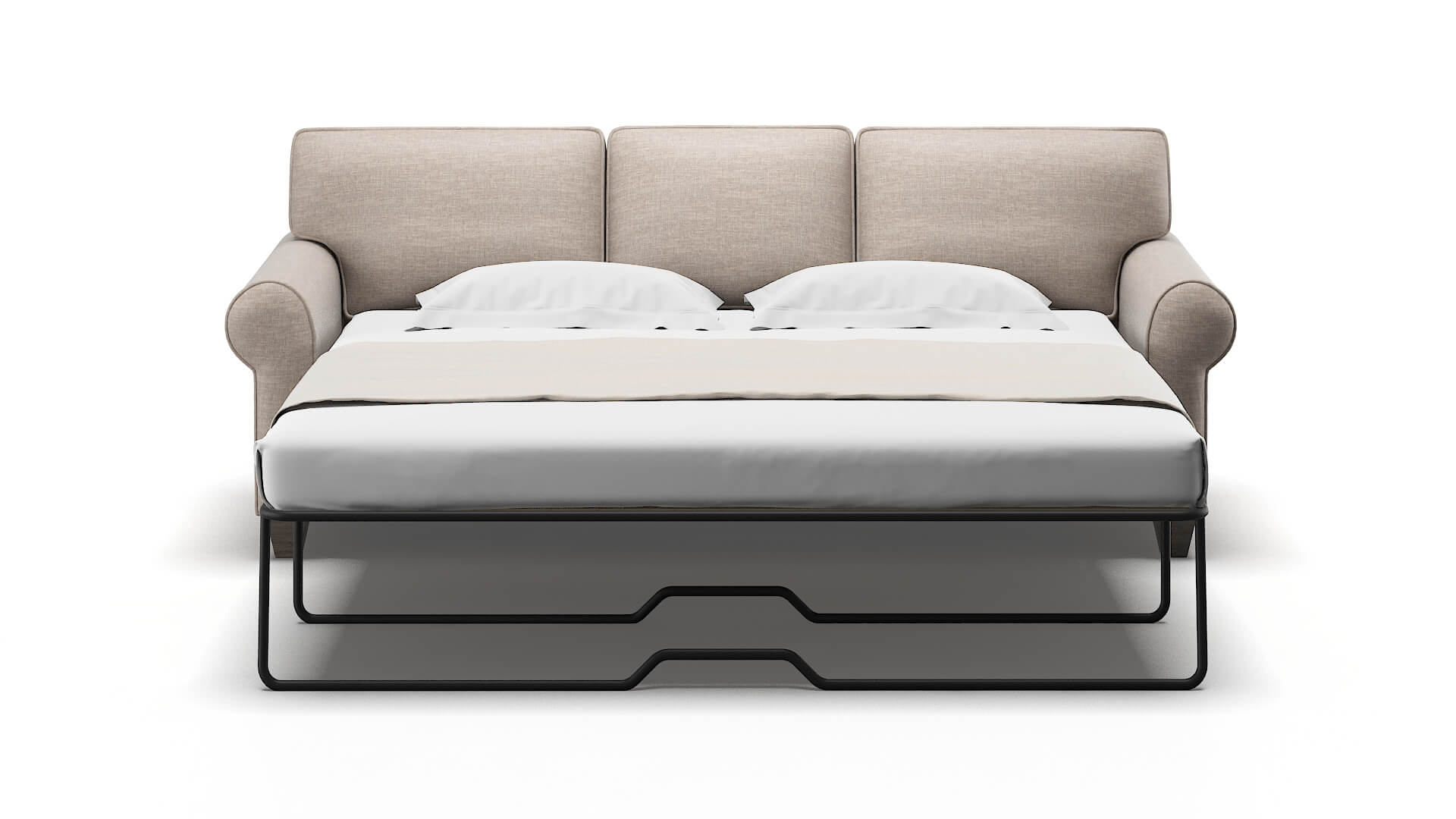 Augusta Clyde Dolphin Sofa Sleeper Espresso legs 1